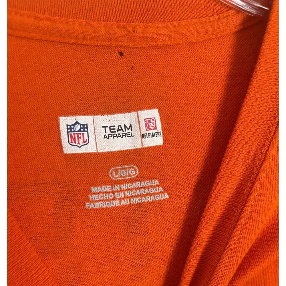 Denvers Broncos T Shirt Von Miller #58 Men's Size L NFL Team Apparel‎ Orange
